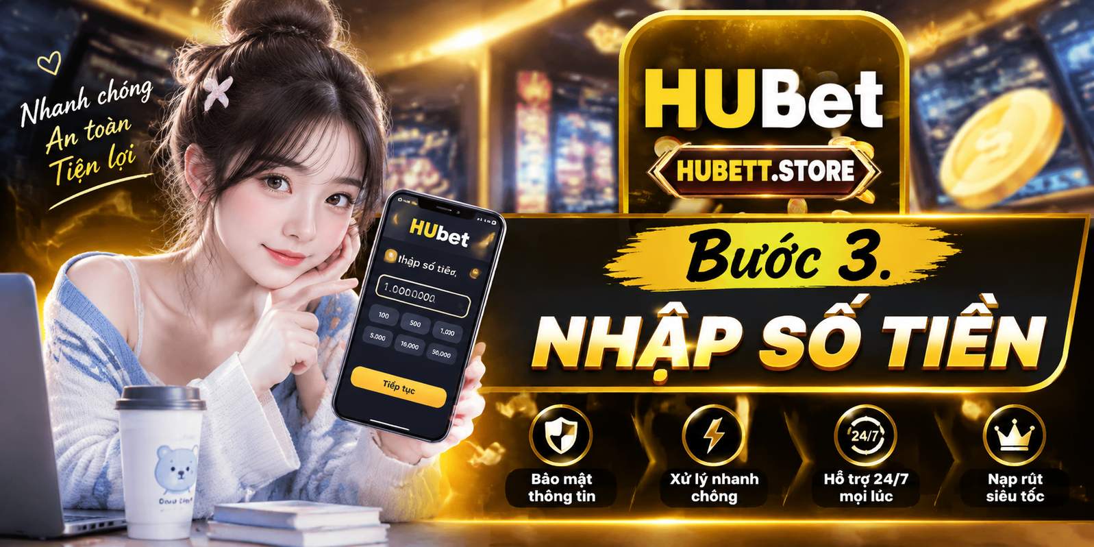 Bước 3. Nhập Số Tiền