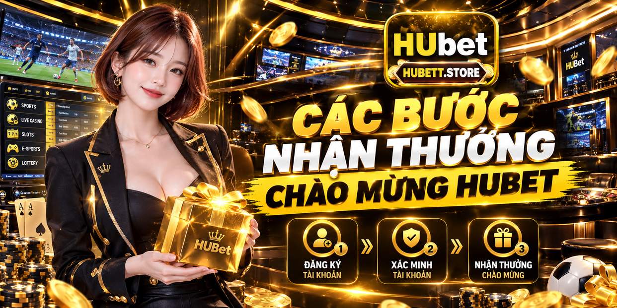 Các Bước Nhận Thưởng Chào Mừng HUBET