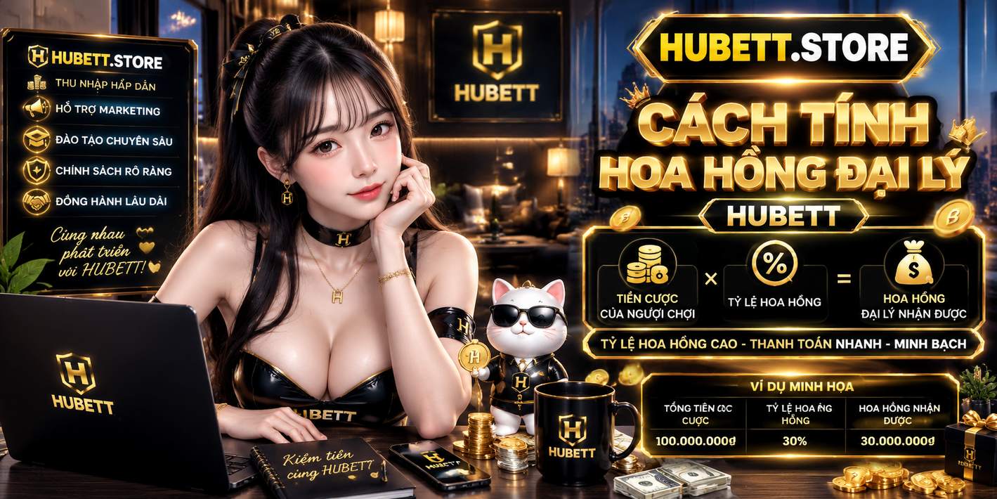 Cách Tính Hoa Hồng Đại Lý HUBET