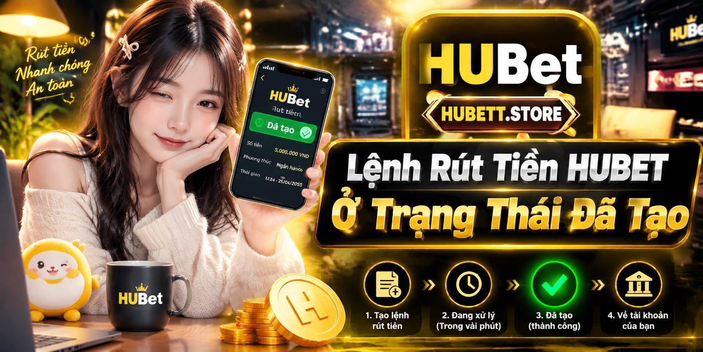 Lệnh Rút Tiền HUBET Ở Trạng Thái Đã Tạo