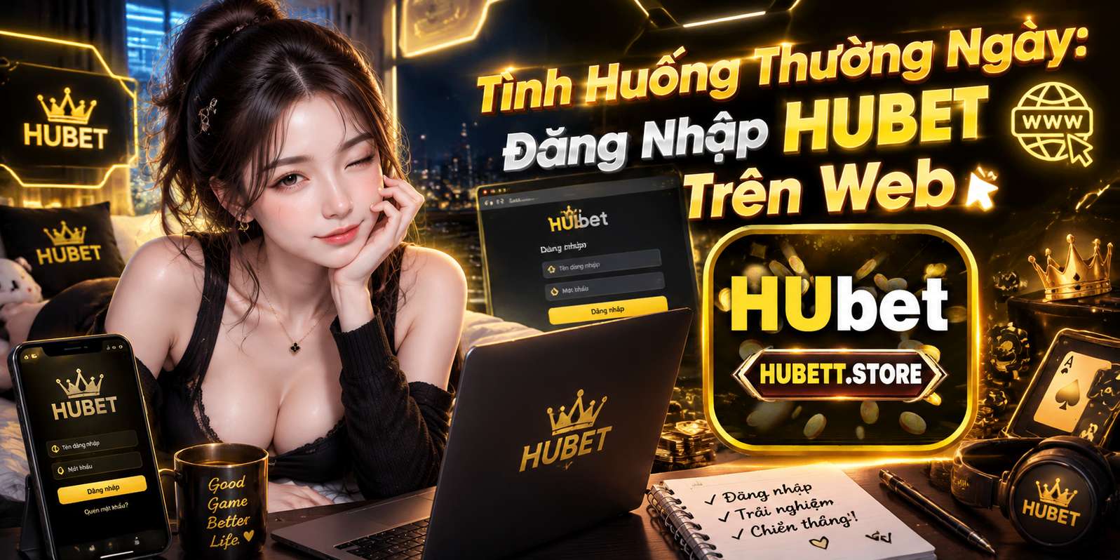 Tình Huống Thường Ngày: Đăng Nhập HUBET Trên Web